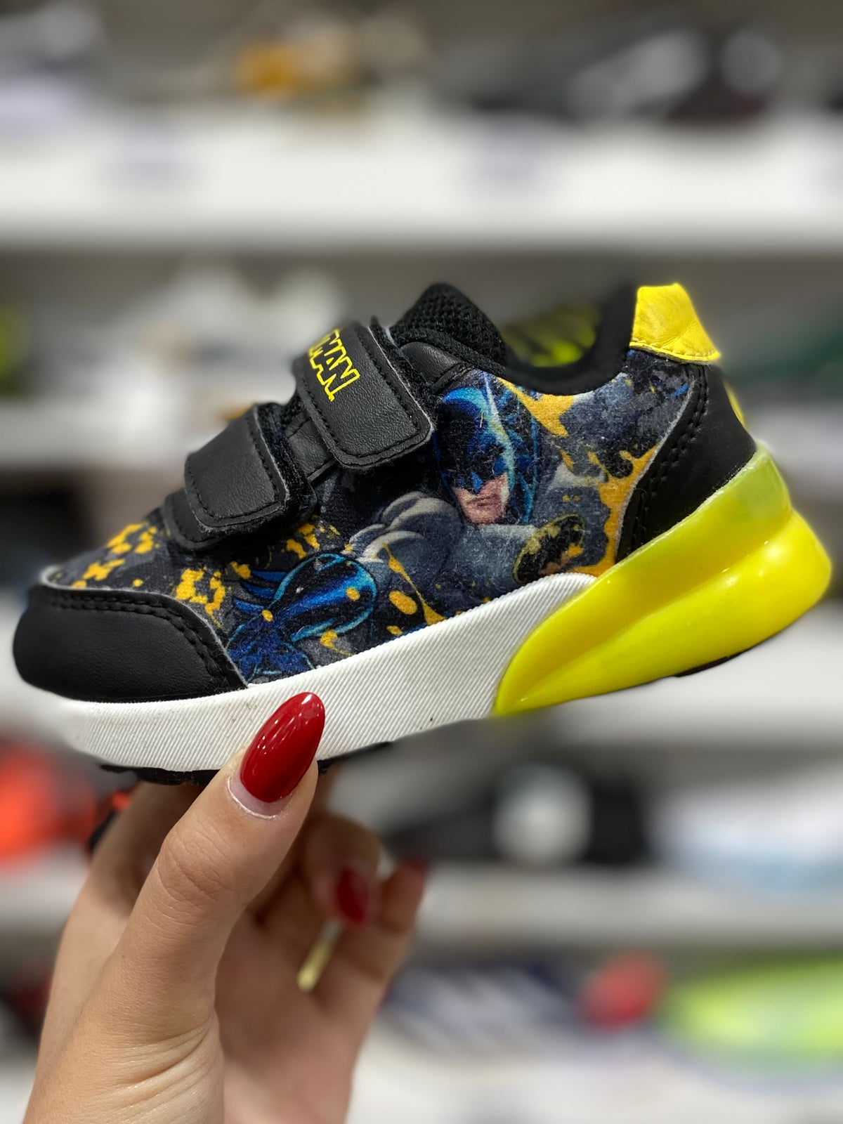 Batman kids light up sneakers