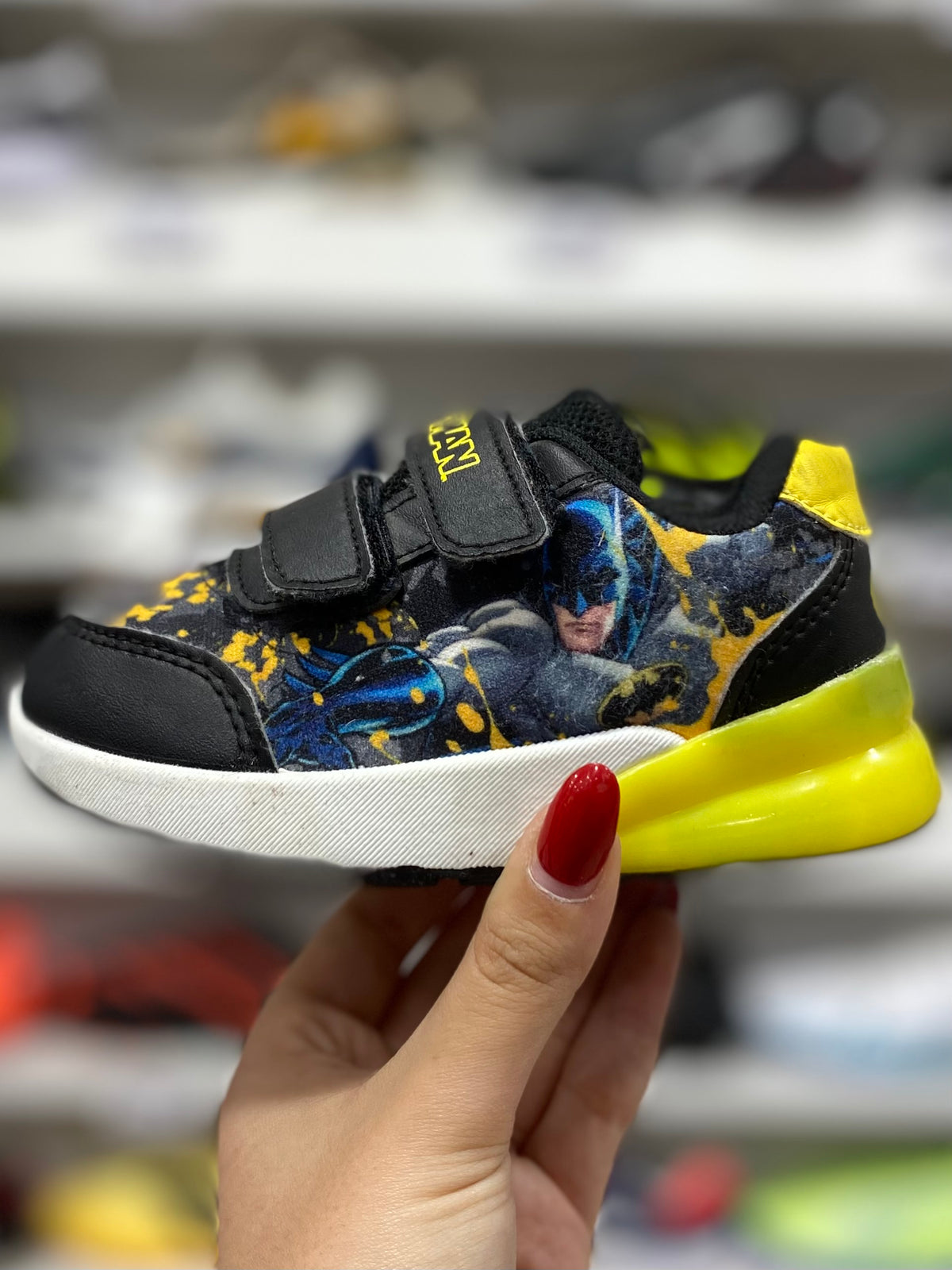 Batman kids light up sneakers