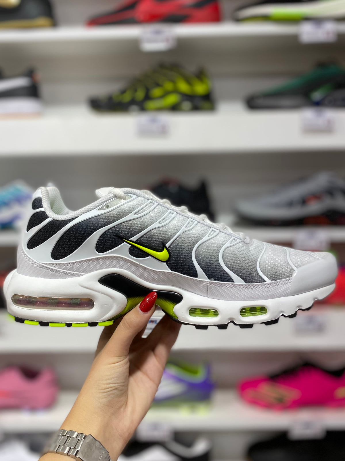 Nike Air Max Plus (White Black Volt)