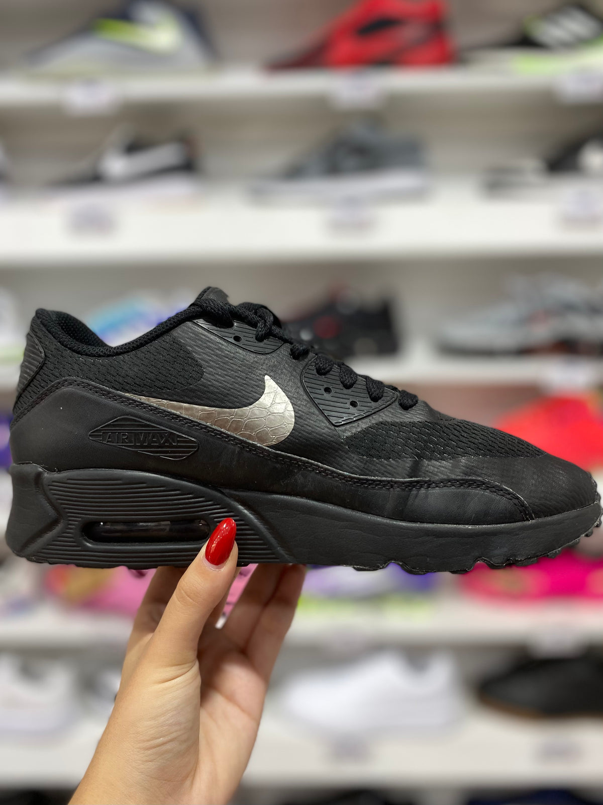 Nike Air Max 90 Ultra 2.0 black metallic snakeskin