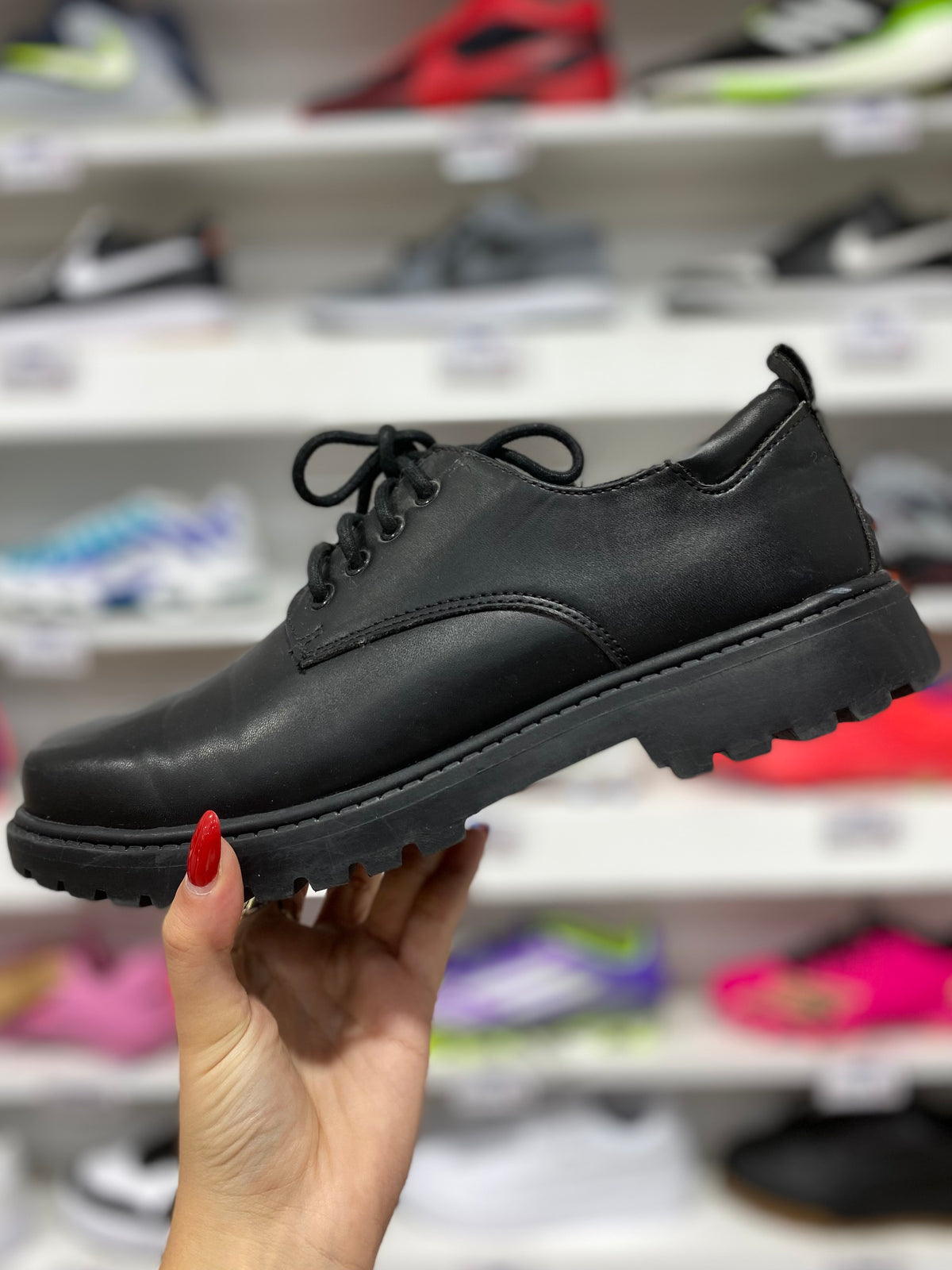 George chunky lace up derby