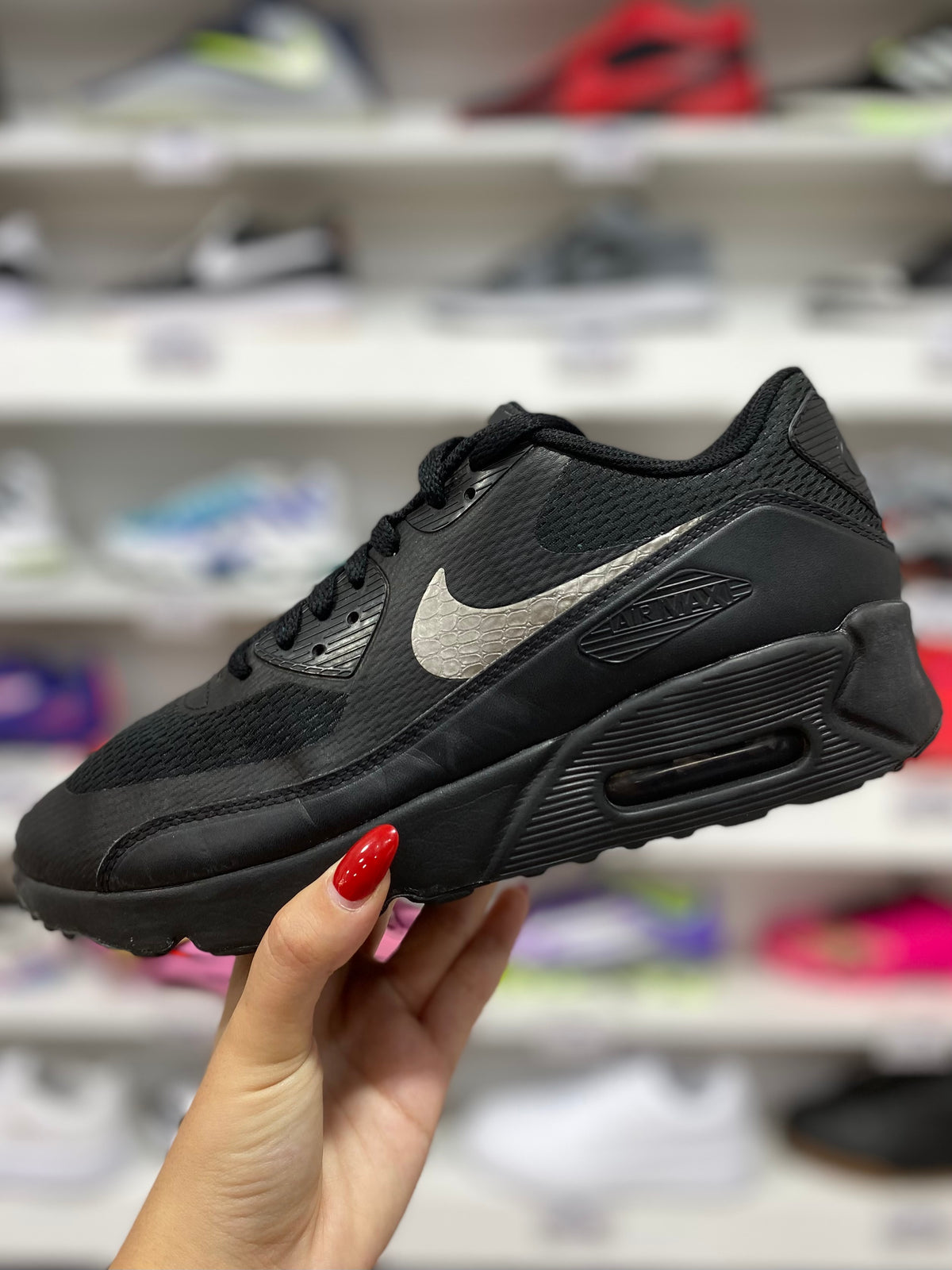 Nike Air Max 90 Ultra 2.0 black metallic snakeskin