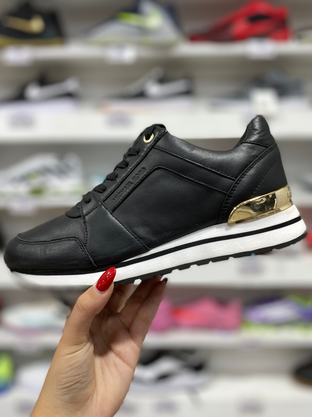 Michael Kors Nova Leather Trainer