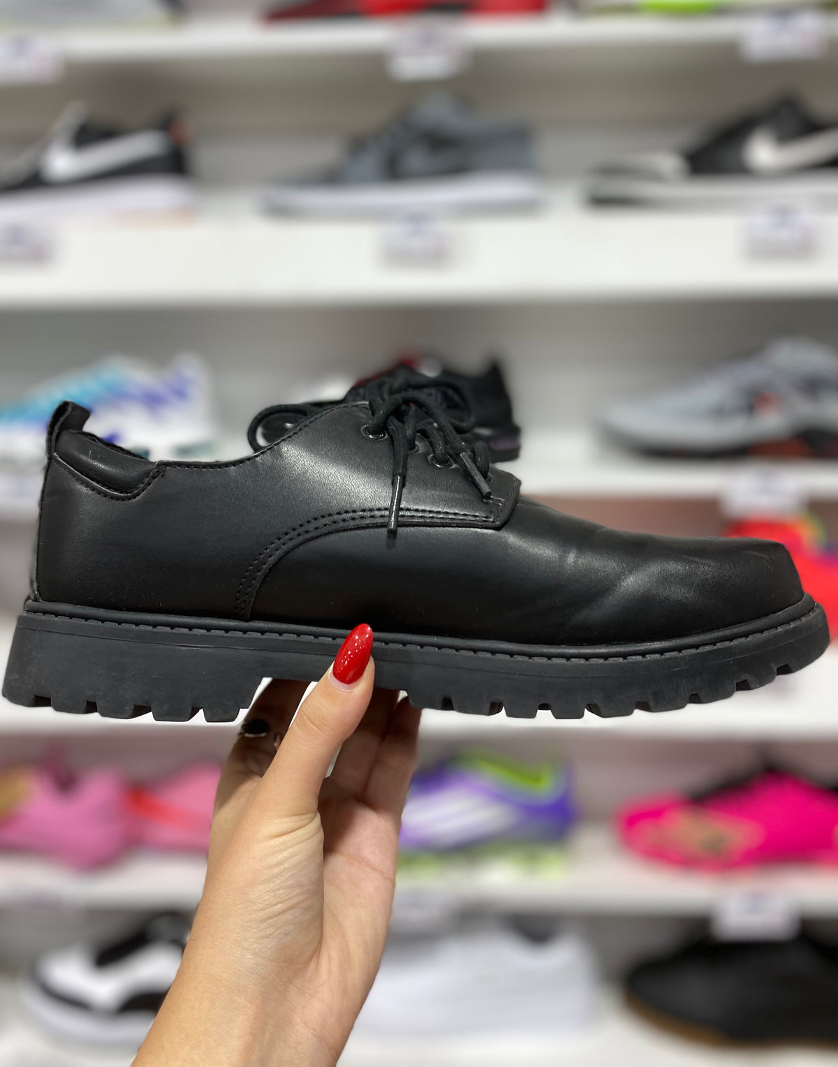 George chunky lace up derby
