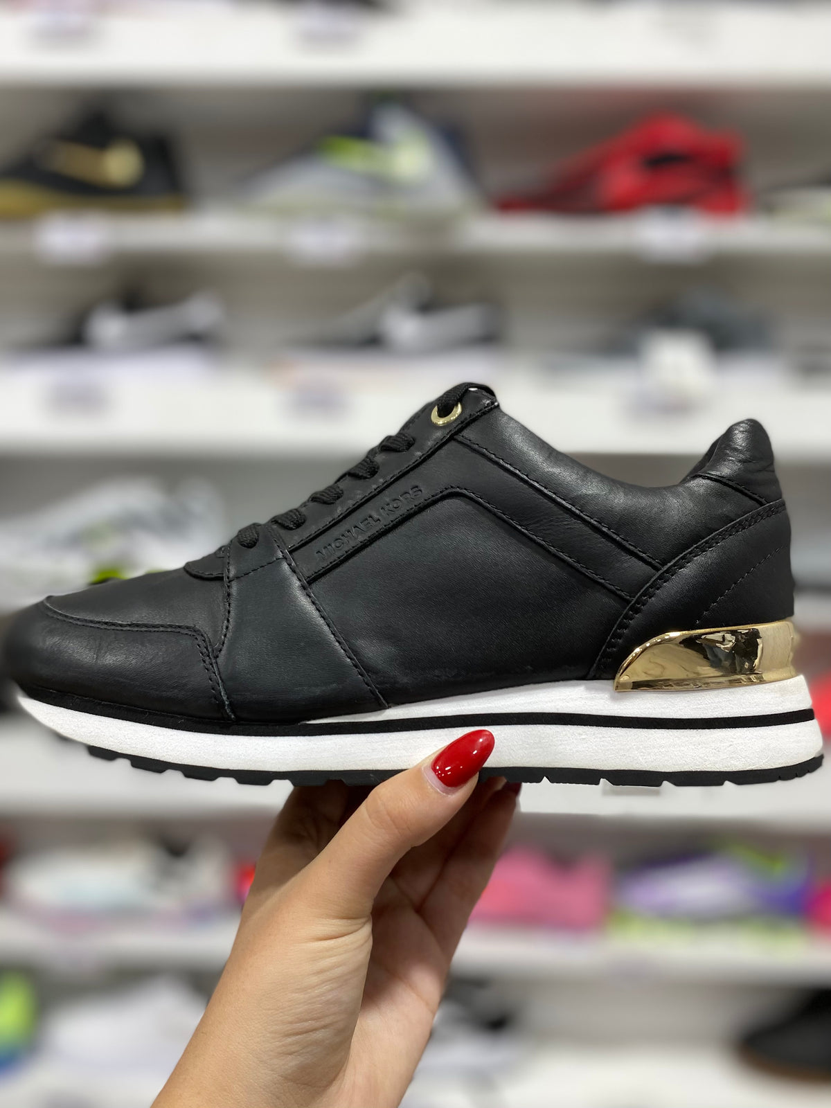 Michael Kors Nova Leather Trainer