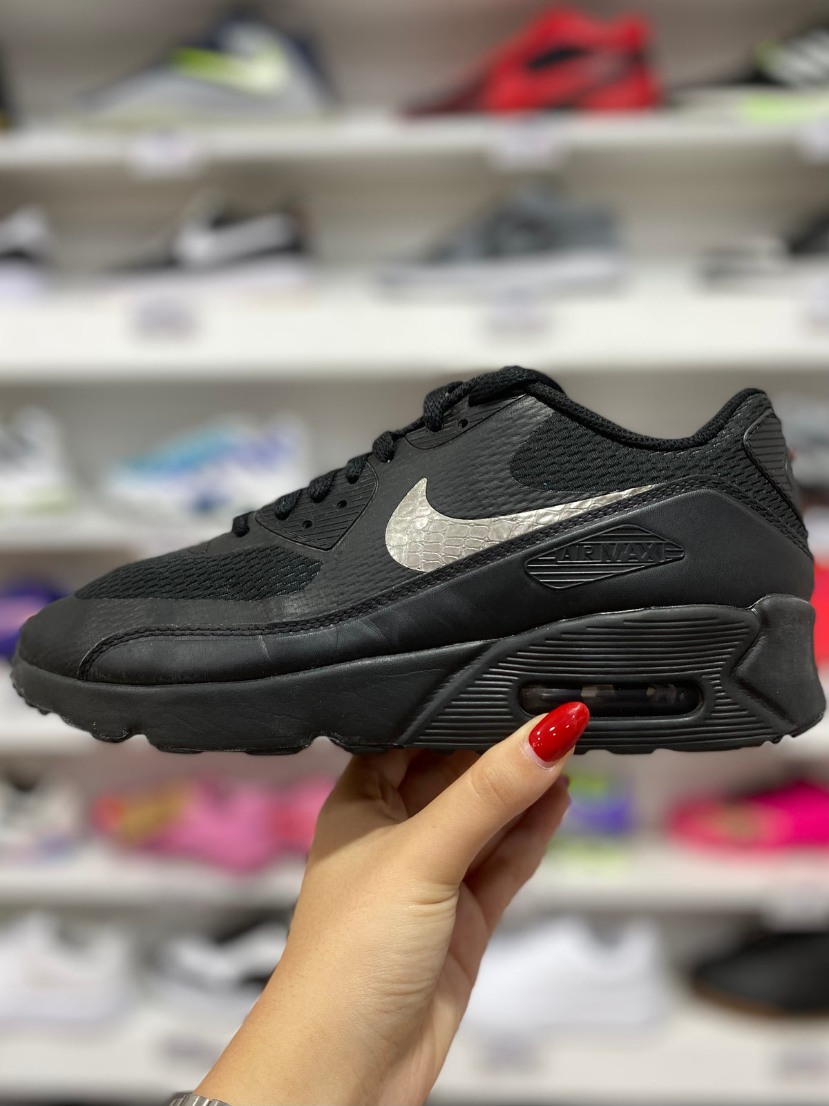 Nike Air Max 90 Ultra 2.0 black metallic snakeskin